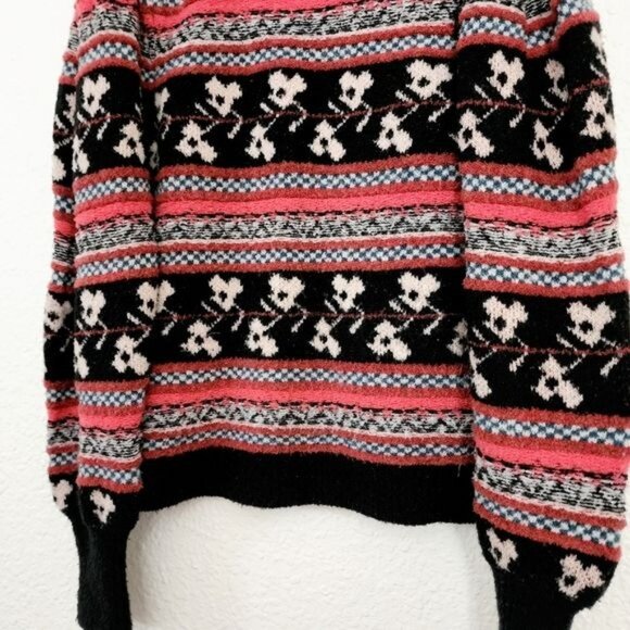 Ulla Johnson Nona Fair Isle Sweater Size Women's Size Large Wool Blend - Picture 5 of 10